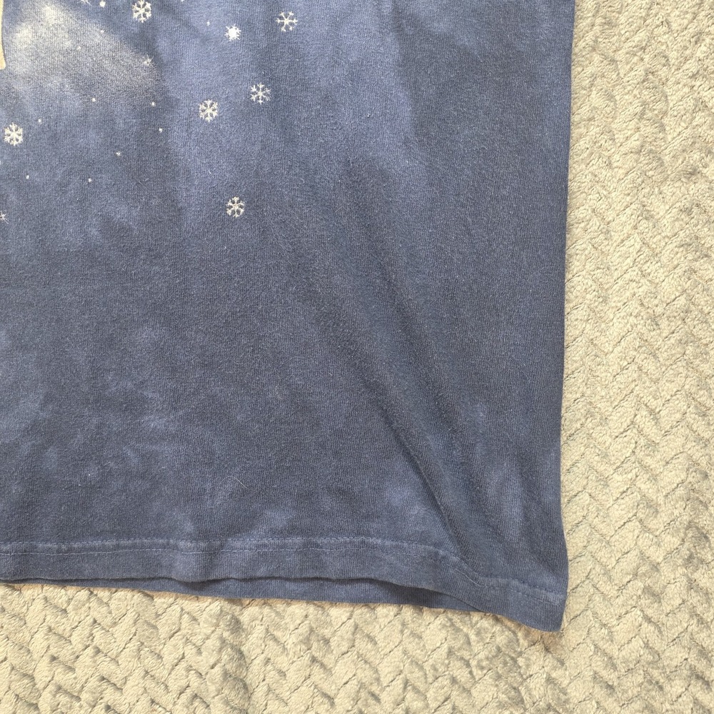 VTG The Mountain Fairy T-Shirt Tie Dye Men's Large Blue Y2K Moon Night Fantasy - Picture 6 of 11